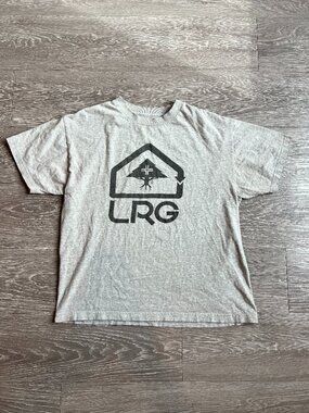 LRG "Direction" logo T-shirt, Gray, Large